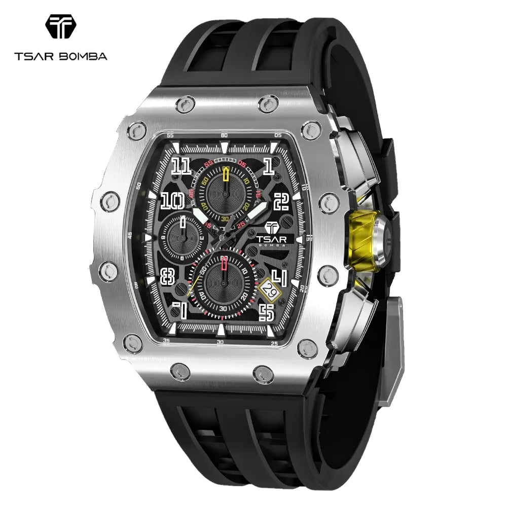 Tsar Bomba Luxury Men's Automatic Mechanical Chronograph