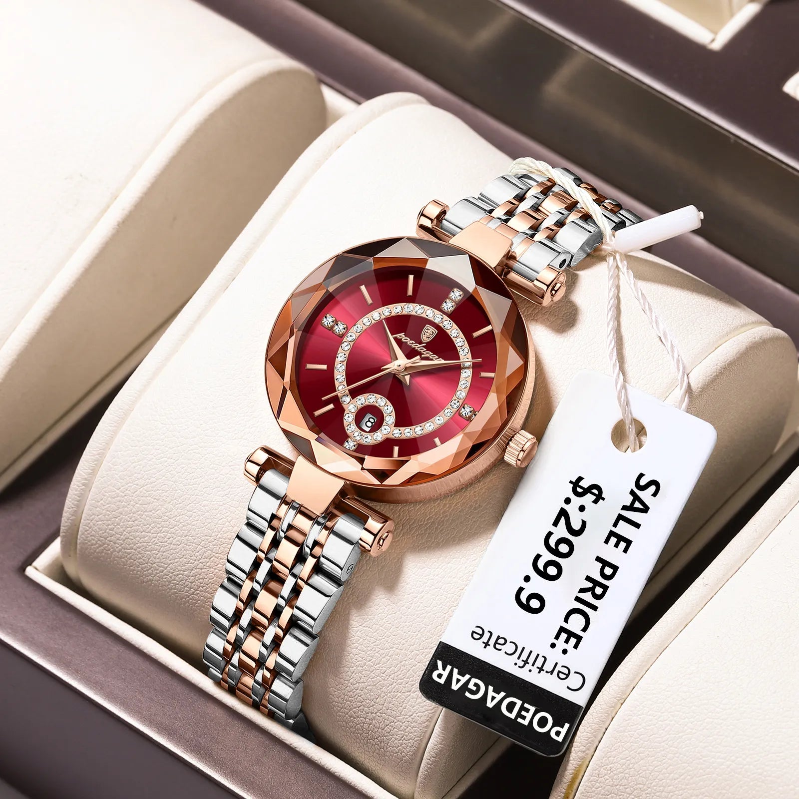 Aurora Dazzle Ladies' Timepiece – A Symphony of Sparkle and Elegance