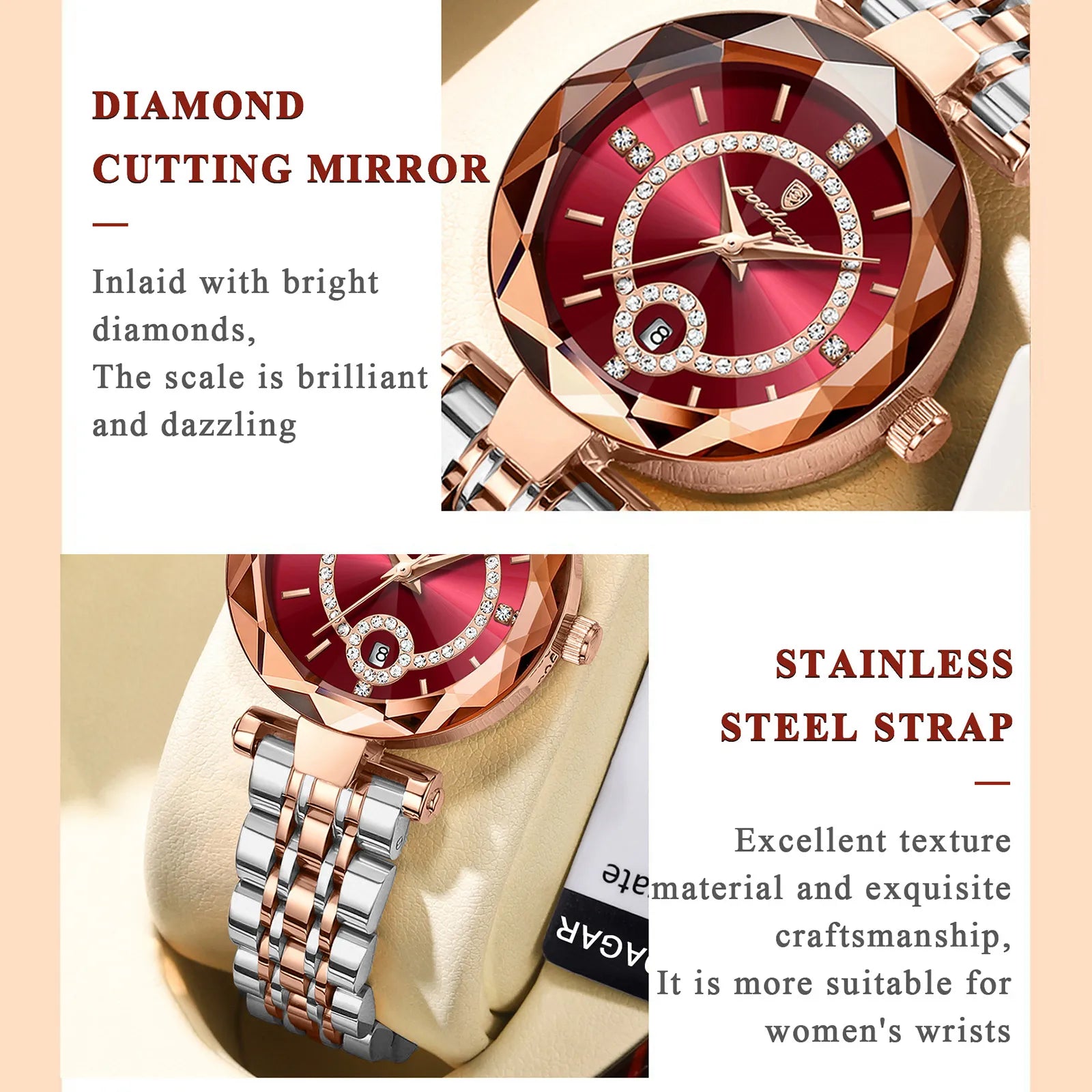 Aurora Dazzle Ladies' Timepiece – A Symphony of Sparkle and Elegance