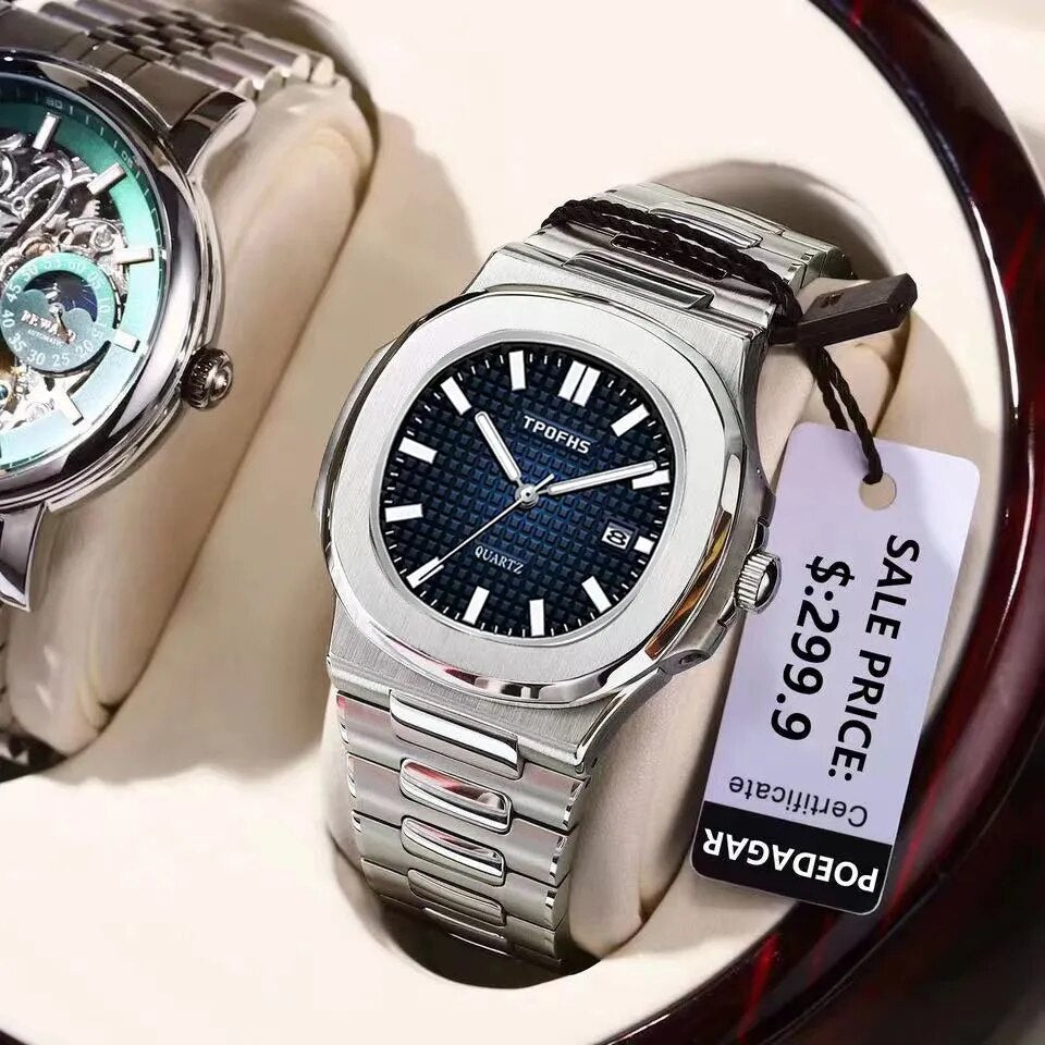 Poedagar 2024 Fashion Men's Waterproof Luminous Quartz Watch | Top Brand Luxury Military Timepiece