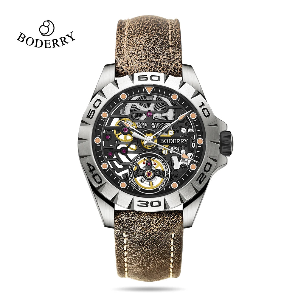 Titanium Mech 2.0: Automatic Urban Waterproof Timekeeper